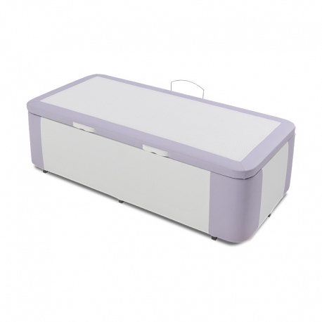 Tapa 3D Transpirable Color Blanco Montaje y Retirada de Usado Incluido  de Madera con Gran Capacidad 80x200 ROYAL SLEEP Canapé Abatible 