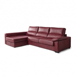 Canapé-lit avec chaise longue HUGO 3 Sièges lit 140 x 190