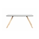 Table rectangulaire LESLY 160 cm couleur blanche