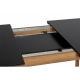 Mesa comedor exterior rectangular TIVOLI roble/negro