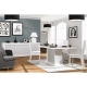 Mesa comedor extensible KARMA tono blanco perfecto para una decoración elegante.
