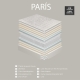 Matelas PARIS à ressorts ensachés avec 8 cm de latex naturel, 34 cm d'épaisseur
