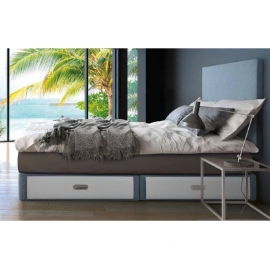 LITTLE-BOOTS canapé-lit rembourré hauteur totale 35 cm avec pieds - à Figueres