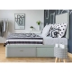 Coffre lit MIXED-BED. Hauteur totale 40 cm