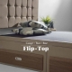 Canapé FLIP-TOP Tapizado a la inglesa con doble costura -  Altura Total 46 cm - Figueres
