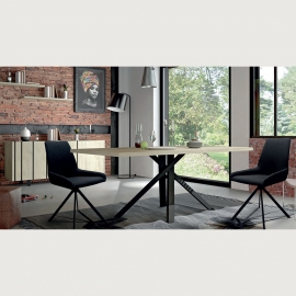 Mesa comedor RUSH rectangular - fija - 200 x 100 x 75 cm