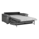 Canapé lit IBIZA 3 places système d'ouverture à l'italienne. Matelas de 12 cm d'épaisseur et lit de 140 x 190 cm.