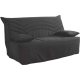 Sofá cama 3 plazas BZ - color gris - Fabricado en Francia - Colchón 12 cm de grosor y  Cama 140 x 190 cm