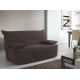 Sofá cama 3 plazas BZ - color gris - Fabricado en Francia - Colchón 12 cm de grosor y  Cama 140 x 190 cm