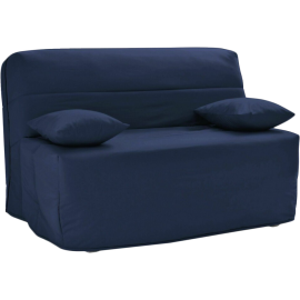 Canapé-lit 3 places BZ - bleu - Fabriqué en France - Matelas 12 cm d’épaisseur et lit 140 x 190 cm
