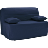 Sofá cama 3 plazas BZ - color azul - Fabricado en Francia - Colchón 12 cm de grosor y  Cama 140 x 190 cm