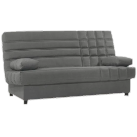 Canapé-lit Clic Clac Série 5 - gris - Matelas 18 cm d’épaisseur et lit 130 x 190 cm