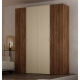 Armoire JORDAN 4 portes 180 x 211 x 54 cm. Combinaisons multiples - Finitions modernes