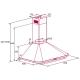 Hotte décorative NODOR SPIRIT RR. Couleur Rouge - Puissance maximale 560 m3 - 90 x 60 cm - 119 €