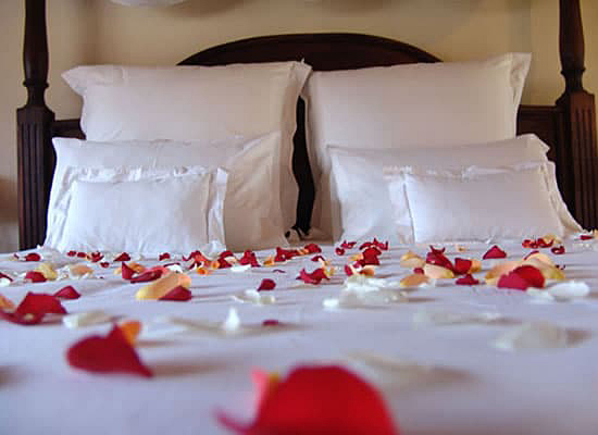cama romántica
